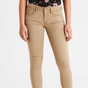 American Eagle Khaki coloured jeggings